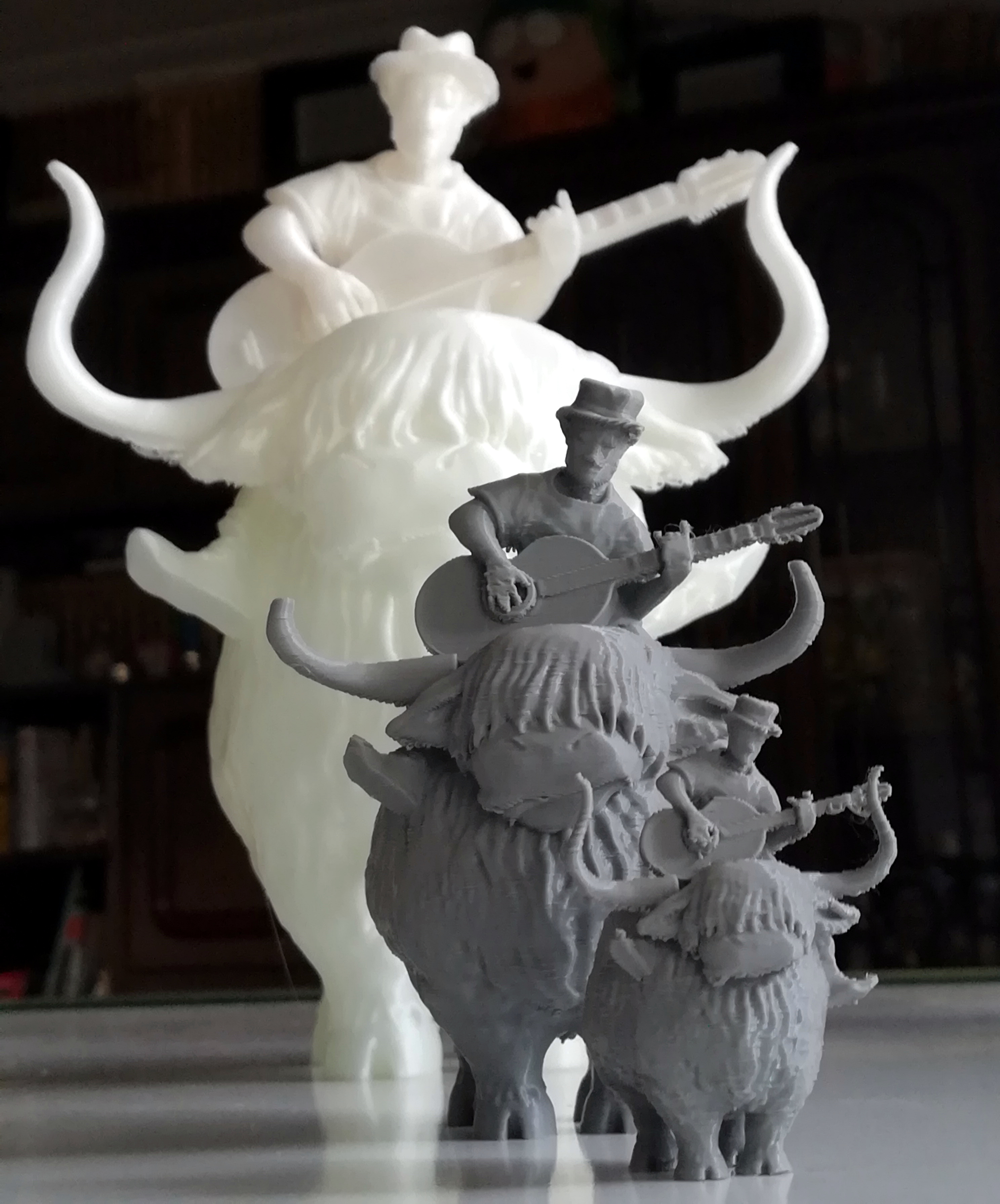 3 tamaños distintos de impresion